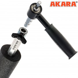 Akara plastikinis ledo grąžtas su adapteriu SET-PL130