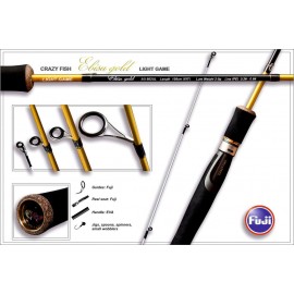 spiningas crazy fish ebisu gold II light game 198cm 0,6-5g 