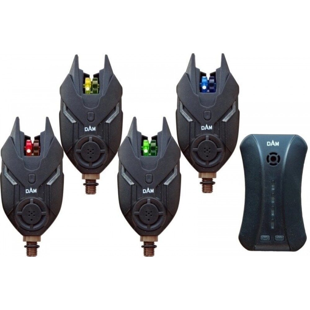 Kibimo indikatorių komplektas+pultelis DAM TF Bite alarm set 4+1BB