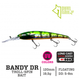 Vobleris Iron Wolf „BANDY DR”.,F.,120mm.,5,0-8,0m