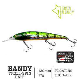 Vobleris Iron Wolf „BANDY”.,F.,112mm.,3,0-4,0m 17g