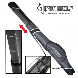 Dėklas meškerėms Iron Wolf pusiau kietas keičiamo ilgio iki 175cm