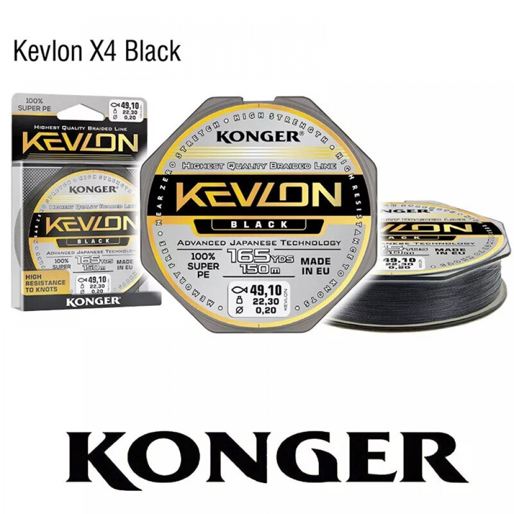 Konger Kevlon black pintas valas 150m Konger Kevlon black pintas valas 150m