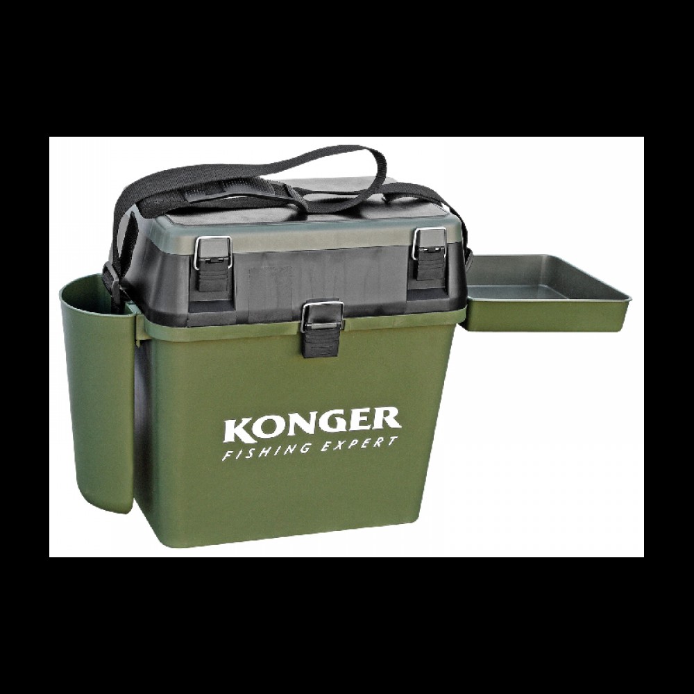 Žieminė žvejo dėžė Konger 19l max140kg 2sect Pro  Žieminė žvejo dėžė Konger 19l max140kg 2sect Pro