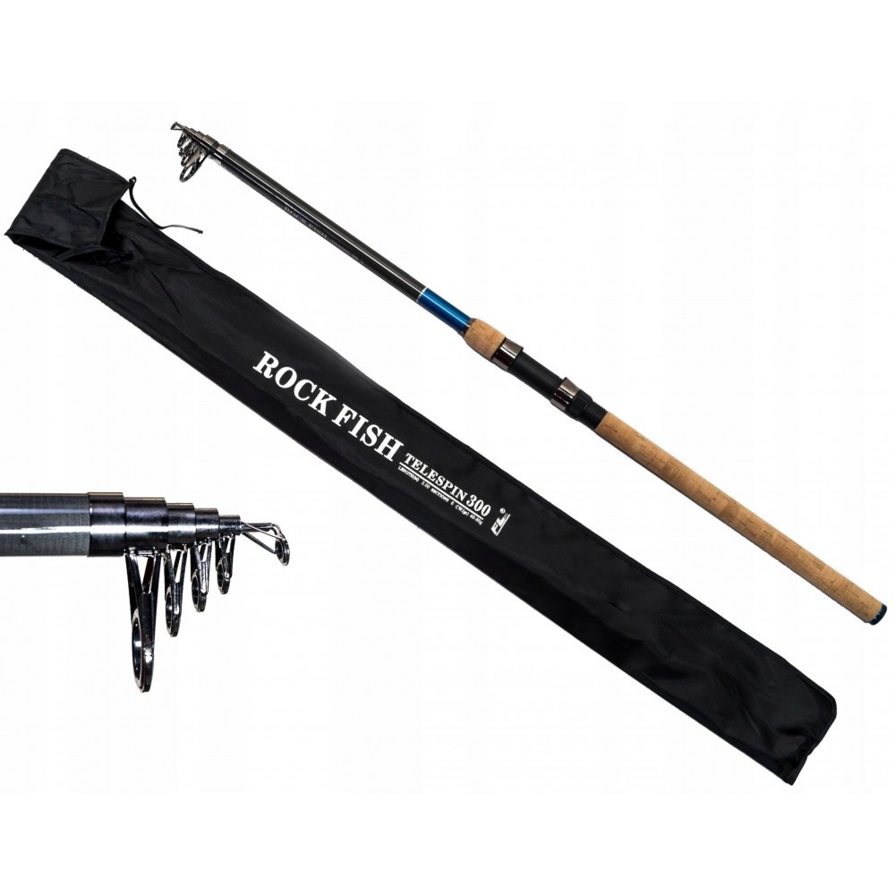 teleskopinė meškerė rockfish telespin 3.60m 40-80g