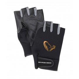 Pirštinės Savage Gear neoprene HALF FINGERS BLACK