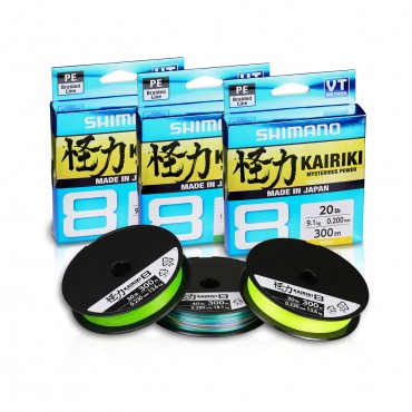 Pintas valas Shimano Kairiki 8 PE 300m multicolor