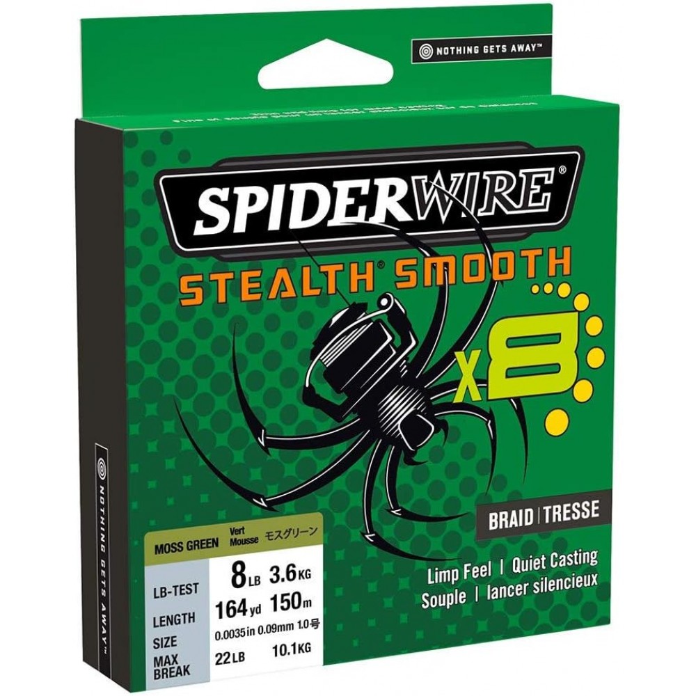 Pintas valas Spider Wire Stealth Smooth x8 150m tamsiai žalias Pintas valas Spider Wire Stealth Smooth x8 150m tamsiai žalias