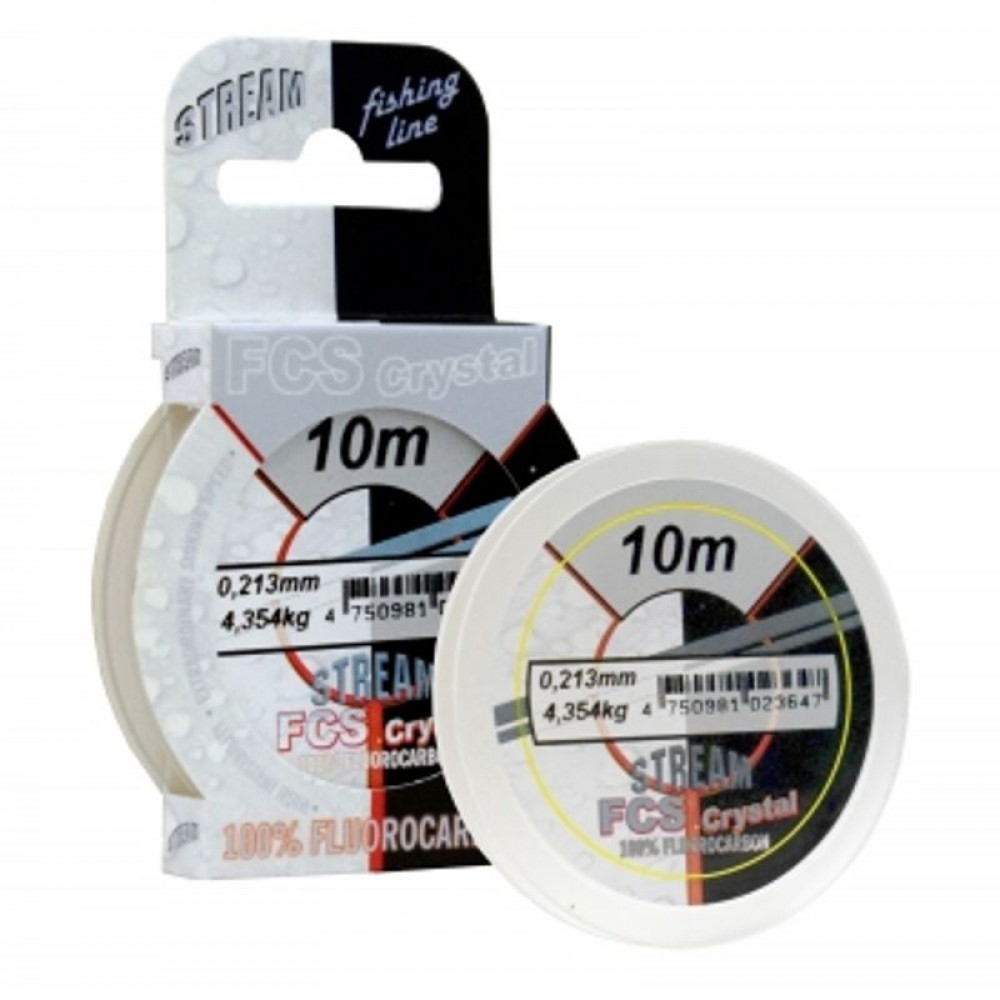 Valas fluorocarbono Stream FCS Crystal 25m Valas fluorocarbono Stream FCS Crystal 25m