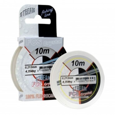 Valas fluorocarbono Stream FCS Crystal 25m